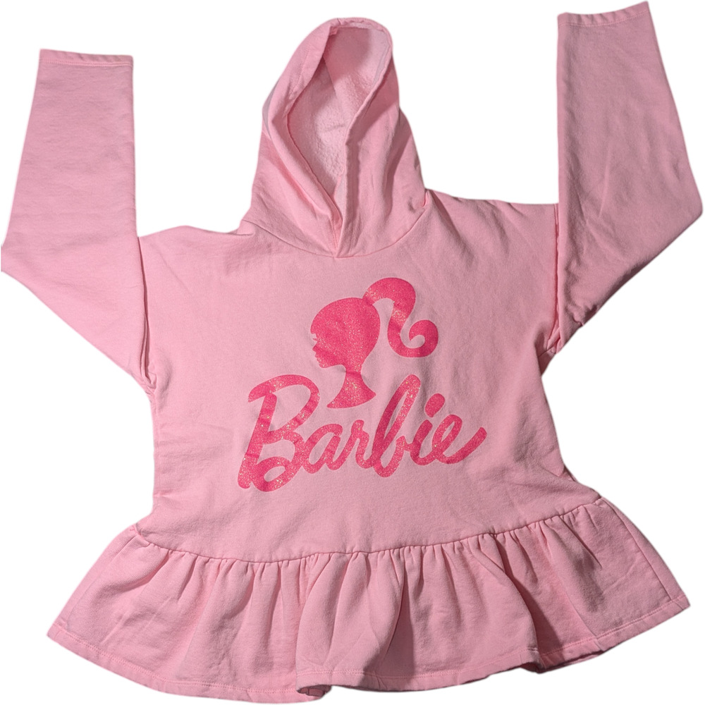 Barbie Peplum Fleece Hoodie For Girls Jersey Leggings All Over Print Size 14-16